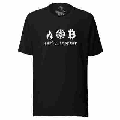 Early Adopter Bitcoin T-shirt – 100% Cotton