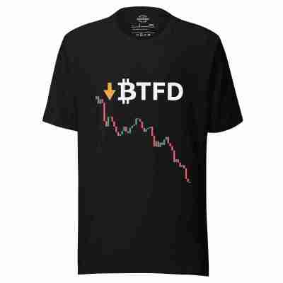 BTFD Candlestick Chart Bitcoin T-shirt – 100% Cotton