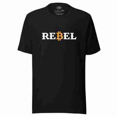 REBEL Bitcoin T-shirt – 100% Cotton