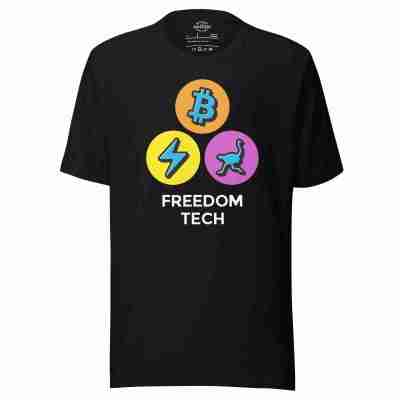Freedom Tech Bitcoin T-shirt – 100% Cotton