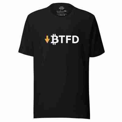 BTFD Stock Ticker Bitcoin T-shirt – 100% Cotton