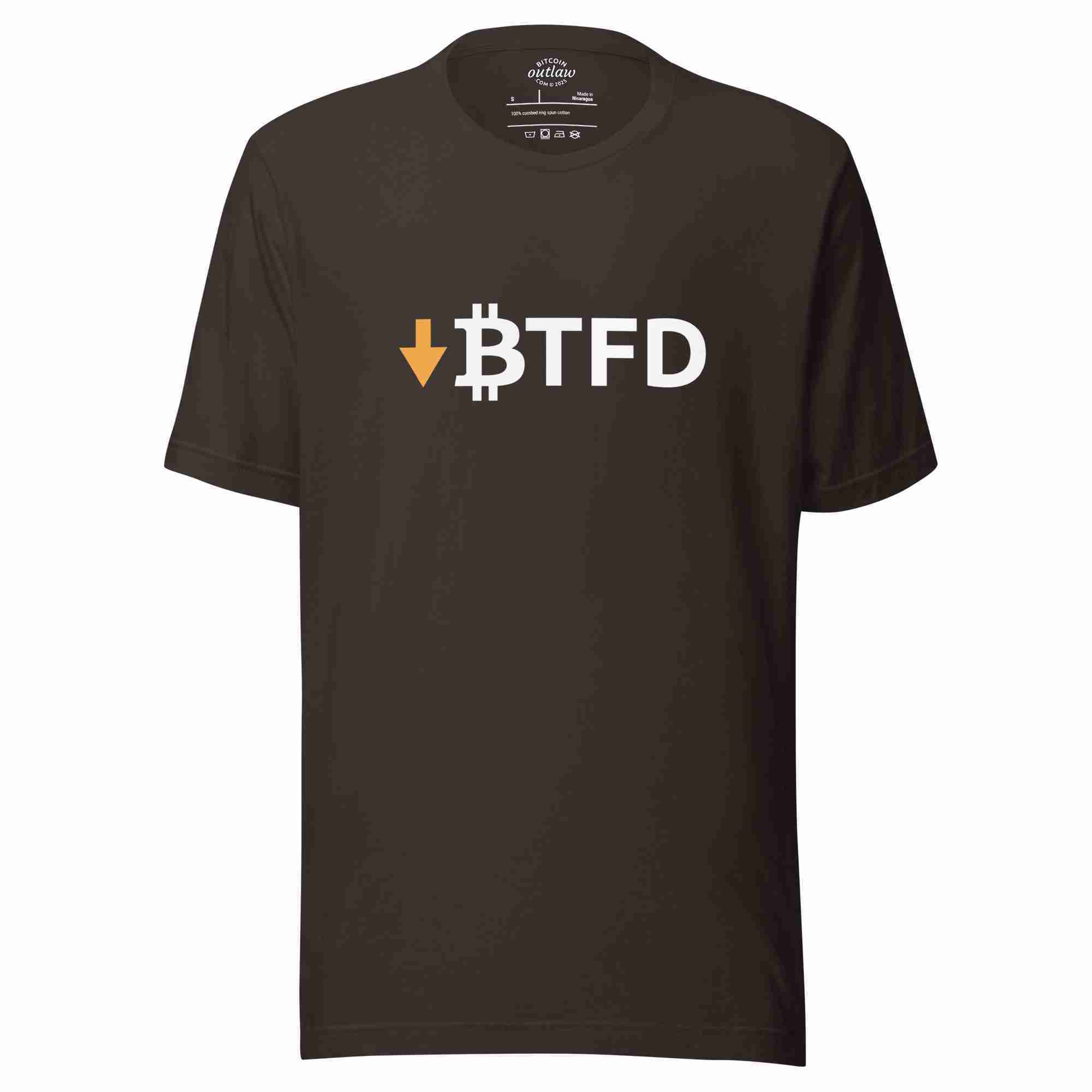 BTFD Stock Ticker Bitcoin T-shirt – 100% Cotton - Image 3