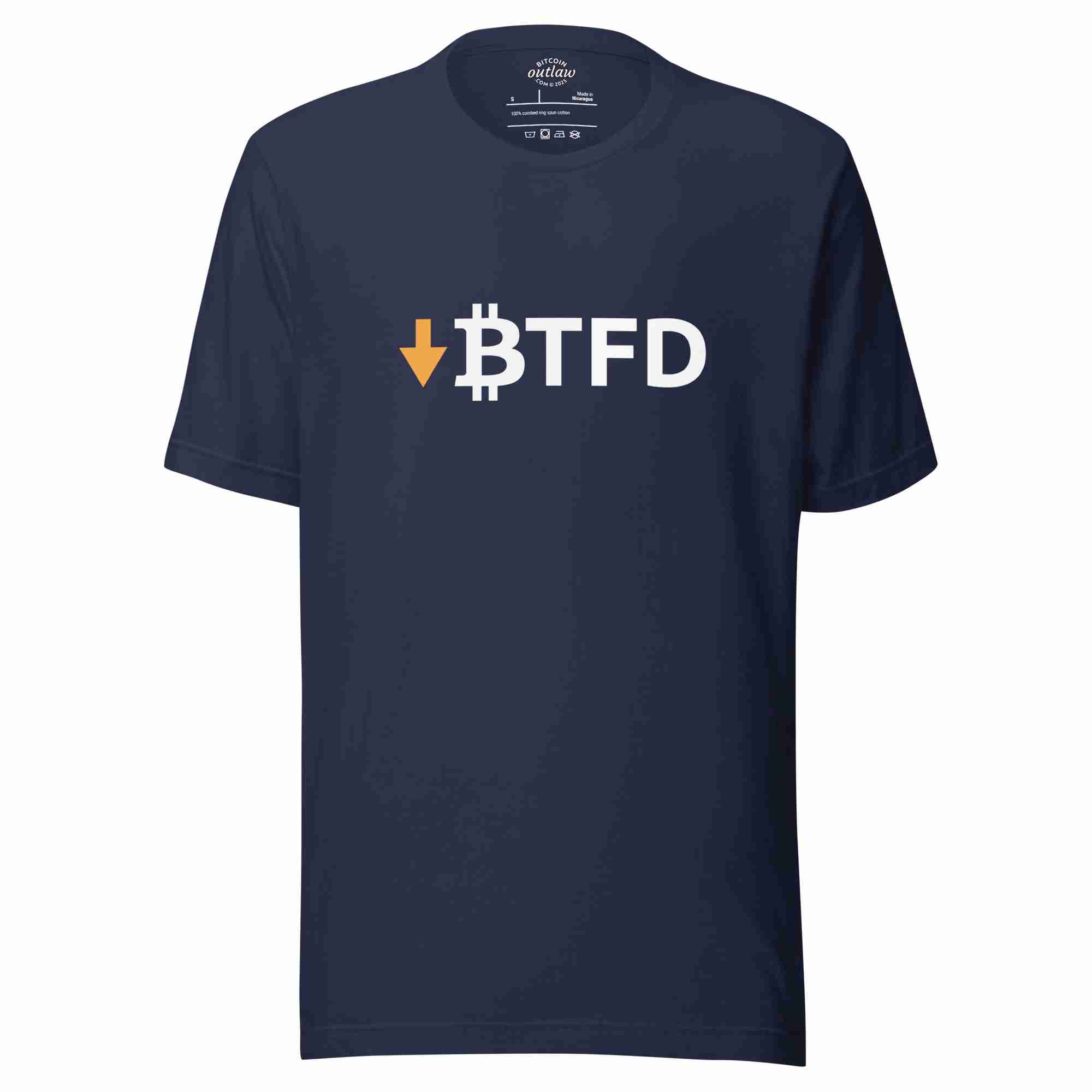 BTFD Stock Ticker Bitcoin T-shirt – 100% Cotton - Image 2