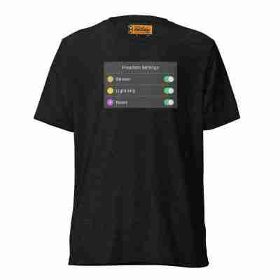 Freedom Settings Bitcoin T-shirt