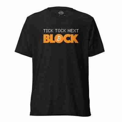 Tick Tock Next Block Bitcoin T-shirt