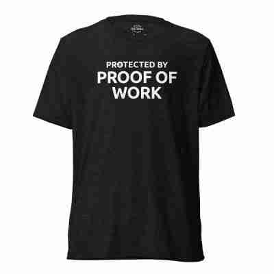 Protected by Proof of Work Bitcoin T-shirt