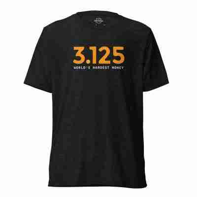 3.125 World's Hardest Money Bitcoin T-shirt