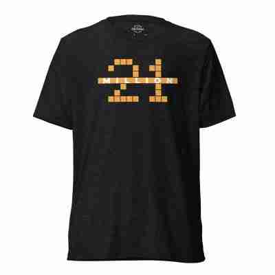 21 Million Pixel Font Bitcoin T-shirt